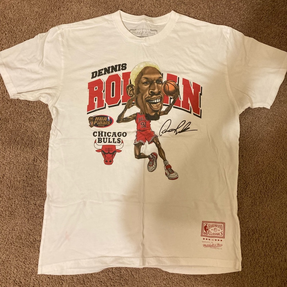 Mitchell and Ness Dennis Rodman Chicago Bulls Shirt